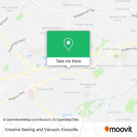 Mapa de Creative Sewing and Vacuum