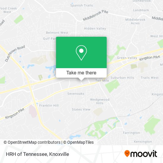 HRH of Tennessee map