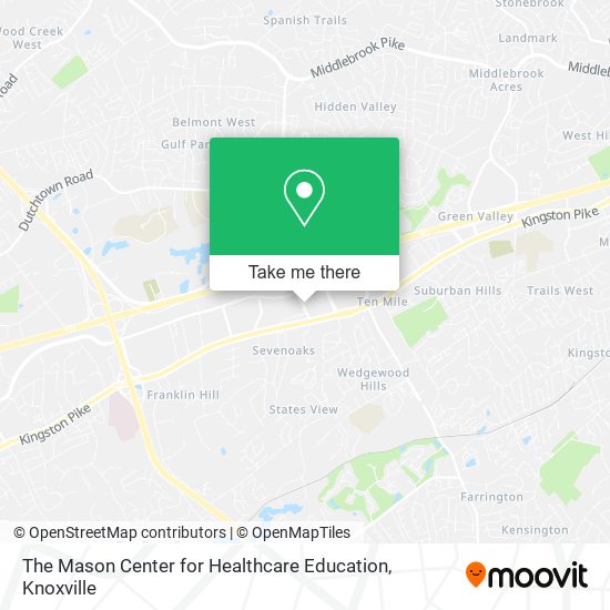 The Mason Center for Healthcare Education map