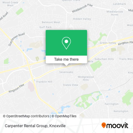 Carpenter Rental Group map