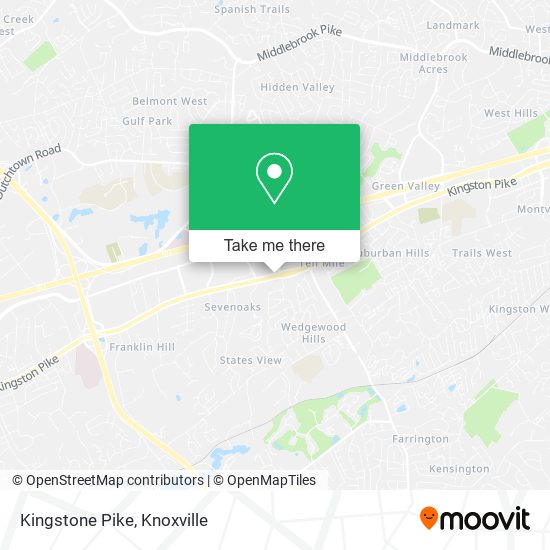 Kingstone Pike map