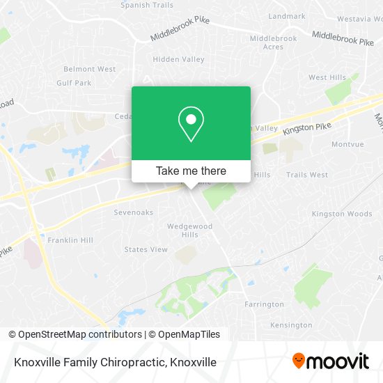 Mapa de Knoxville Family Chiropractic