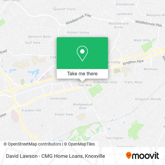 David Lawson - CMG Home Loans map