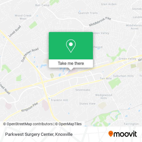 Parkwest Surgery Center map