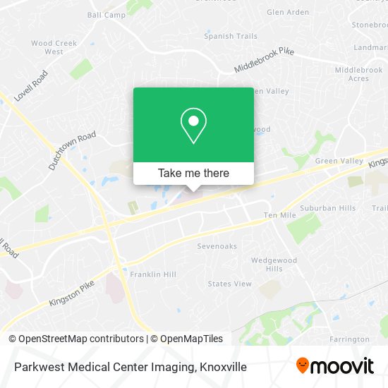 Mapa de Parkwest Medical Center Imaging