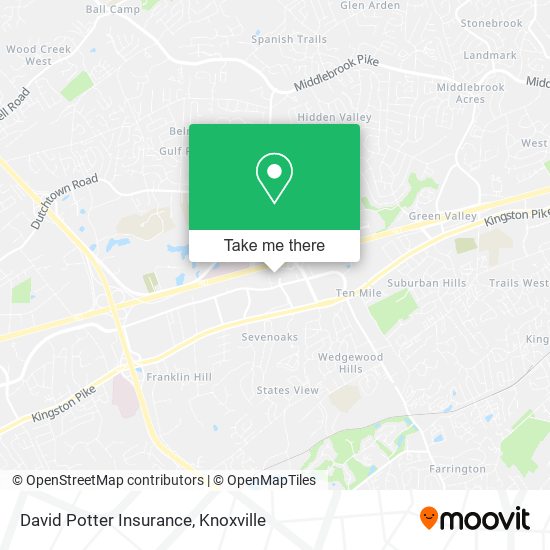 David Potter Insurance map