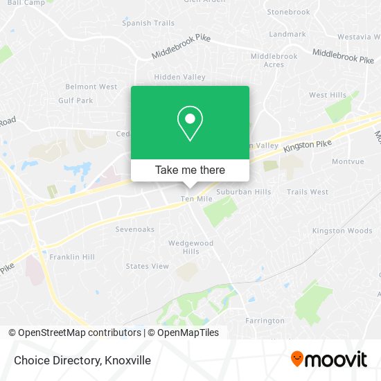 Choice Directory map