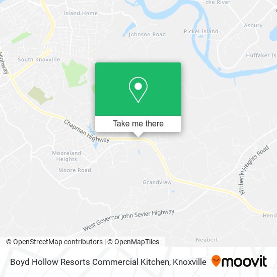 Mapa de Boyd Hollow Resorts Commercial Kitchen