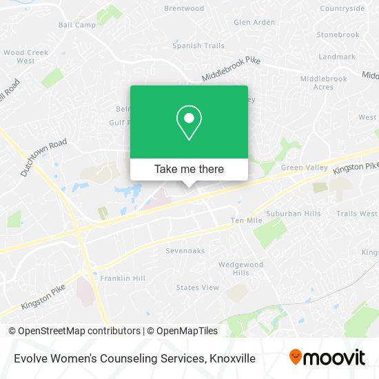 Evolve Women's Counseling Services map