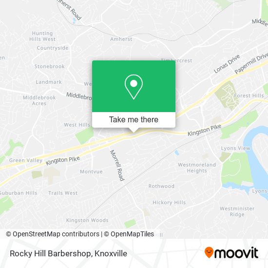 Rocky Hill Barbershop map