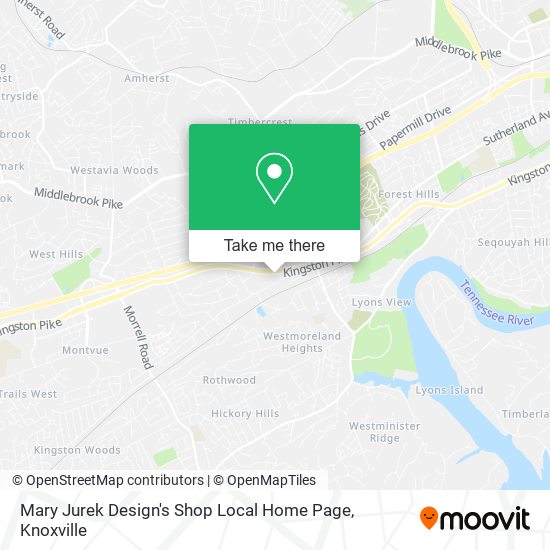 Mary Jurek Design's Shop Local Home Page map