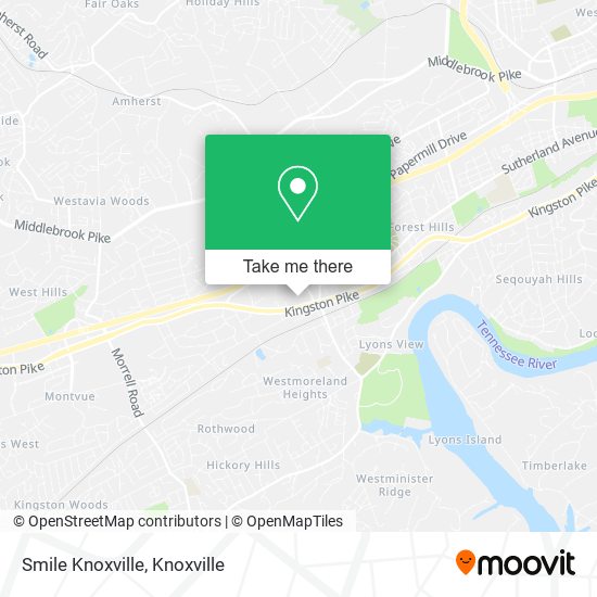 Smile Knoxville map