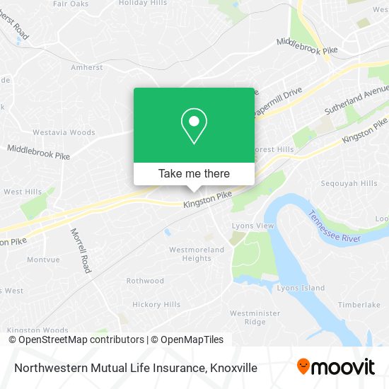 Northwestern Mutual Life Insurance map