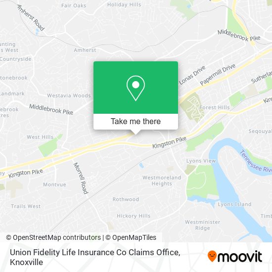 Union Fidelity Life Insurance Co Claims Office map