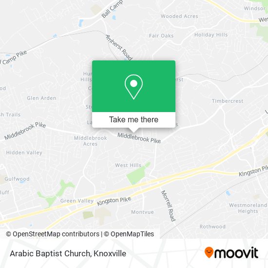 Arabic Baptist Church map