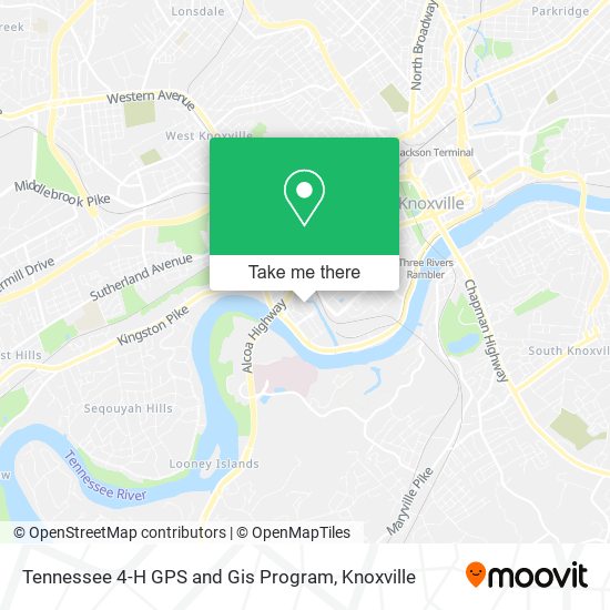 Tennessee 4-H GPS and Gis Program map