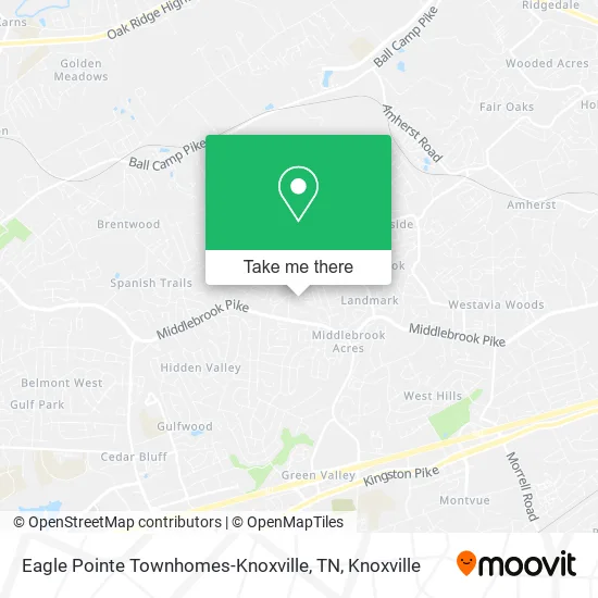 Mapa de Eagle Pointe Townhomes-Knoxville, TN
