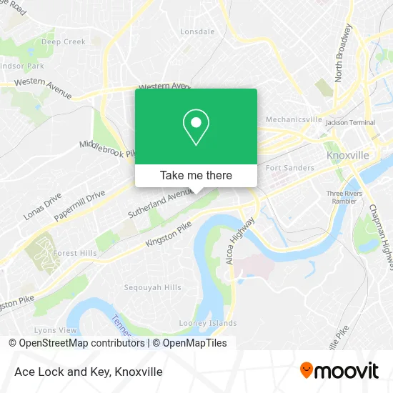 Ace Lock and Key map