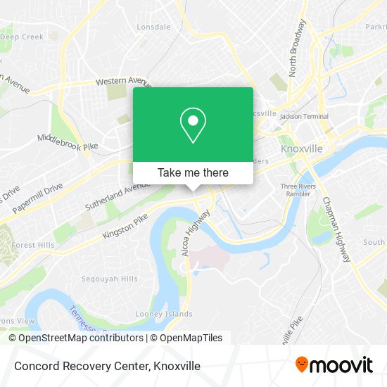 Concord Recovery Center map