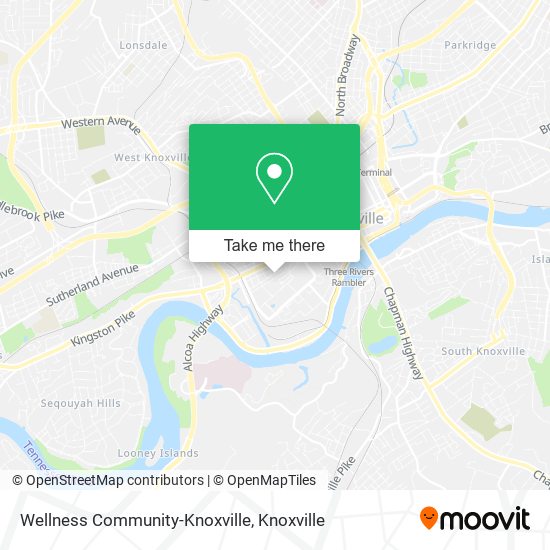 Wellness Community-Knoxville map