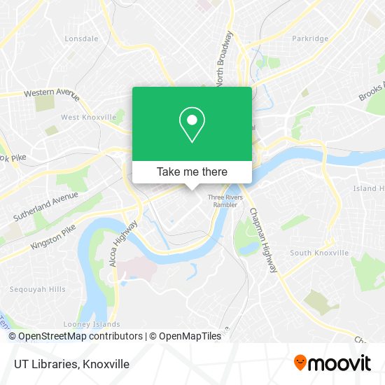 UT Libraries map