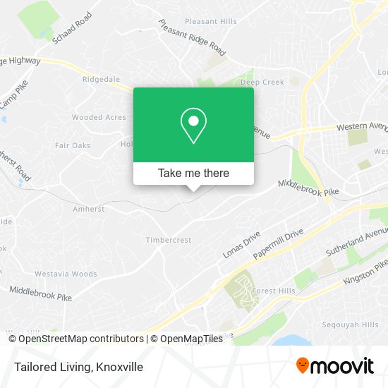 Tailored Living map