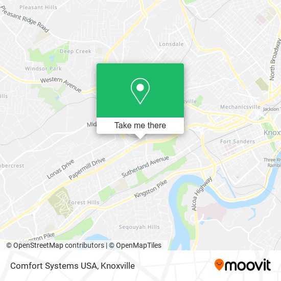 Comfort Systems USA map