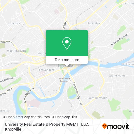 University Real Estate & Property MGMT., LLC map