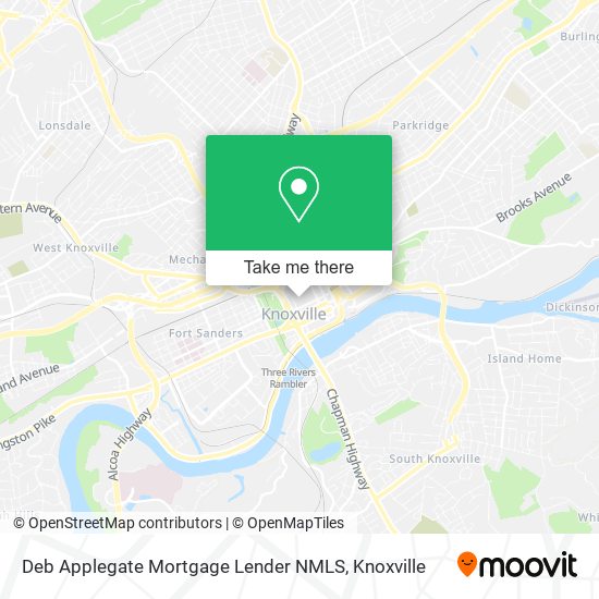 Mapa de Deb Applegate Mortgage Lender NMLS
