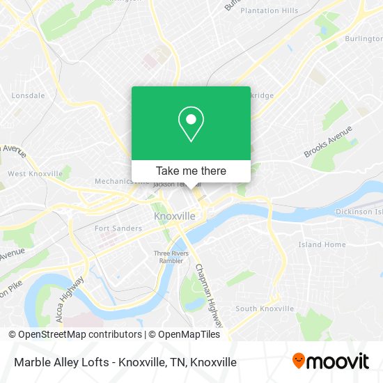 Marble Alley Lofts - Knoxville, TN map