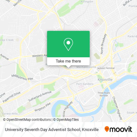 University Seventh Day Adventist School map