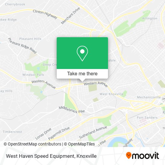 West Haven Speed Equipment map