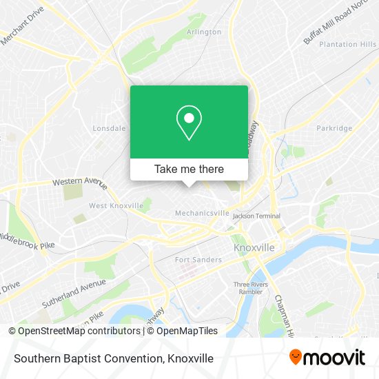 Southern Baptist Convention map