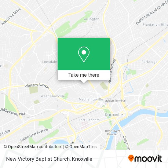 New Victory Baptist Church map