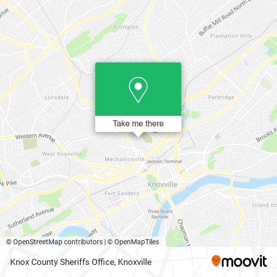 Knox County Sheriffs Office map