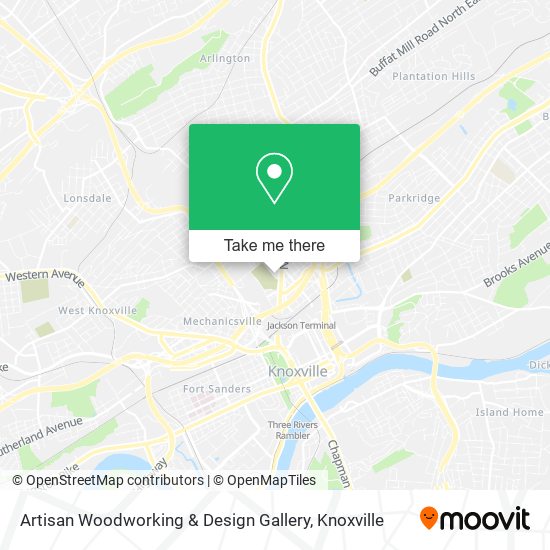 Mapa de Artisan Woodworking & Design Gallery