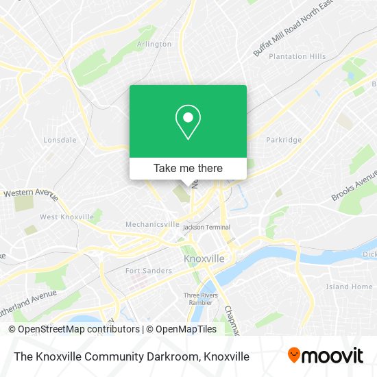 The Knoxville Community Darkroom map