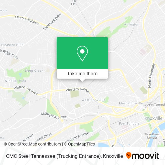 Mapa de CMC Steel Tennessee (Trucking Entrance)