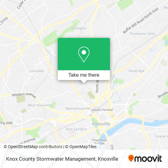 Knox County Stormwater Management map