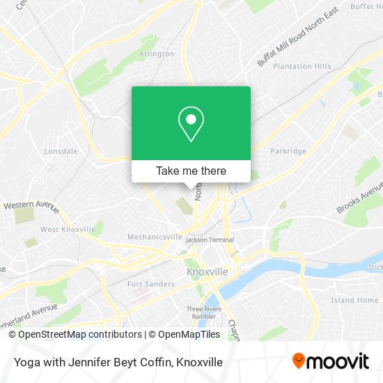 Yoga with Jennifer Beyt Coffin map