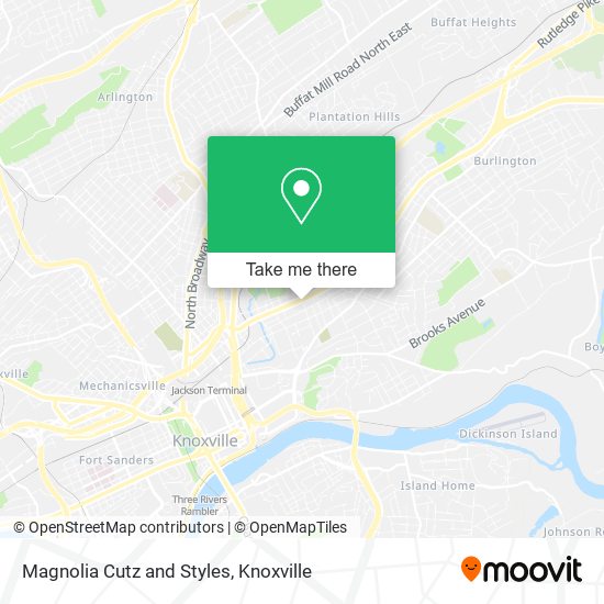 Magnolia Cutz and Styles map