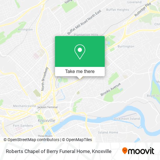 Roberts Chapel of Berry Funeral Home map