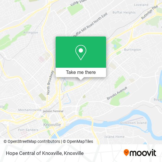 Hope Central of Knoxville map