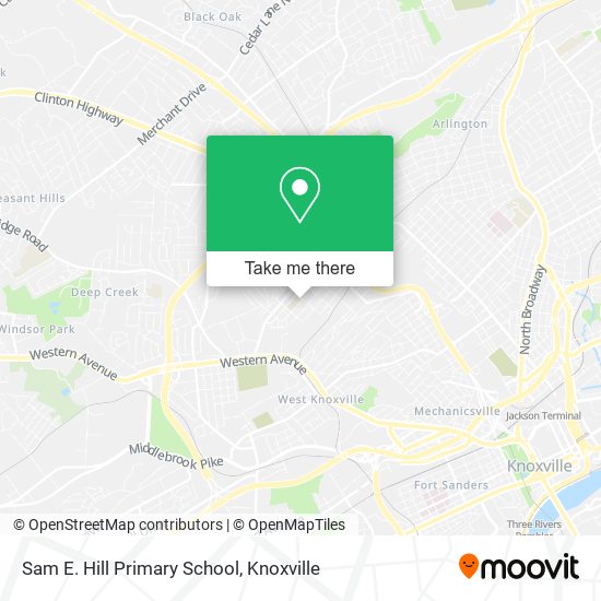 Sam E. Hill Primary School map