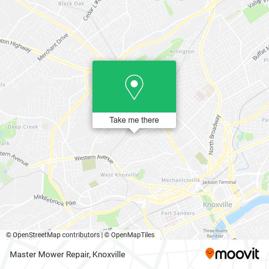 Mapa de Master Mower Repair