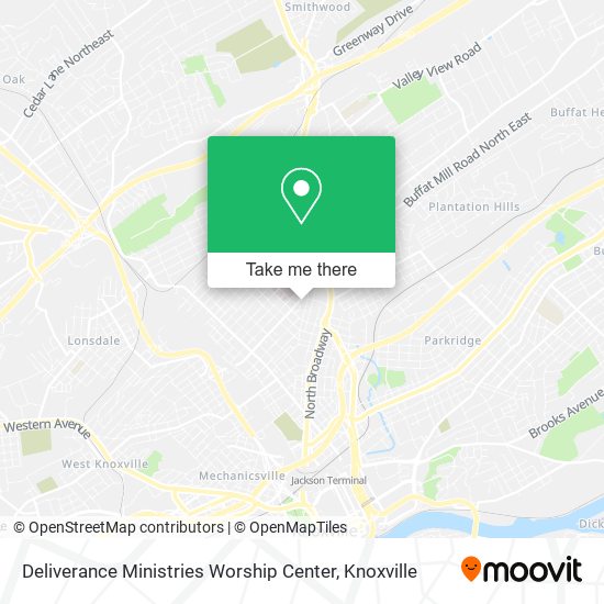 Mapa de Deliverance Ministries Worship Center