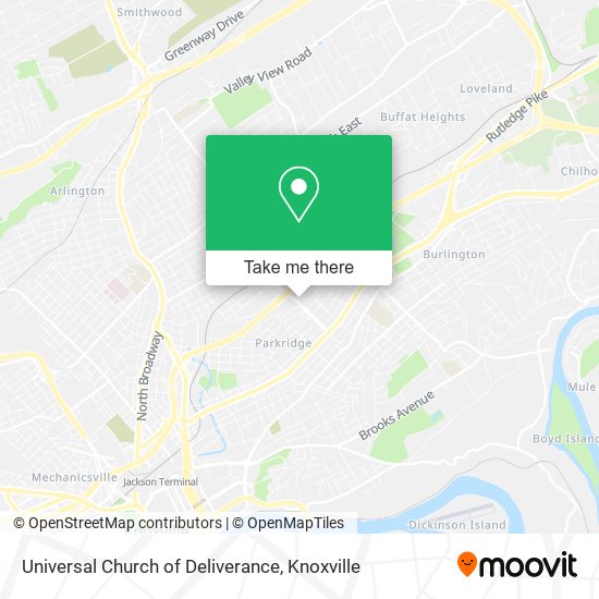Universal Church of Deliverance map