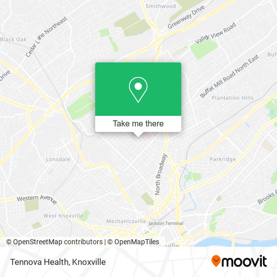 Tennova Health map