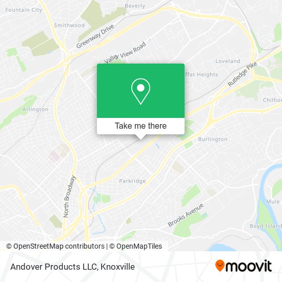 Mapa de Andover Products LLC