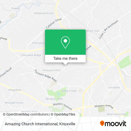 Amazing Church International map